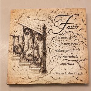 Decorative Faith Quote Plaque